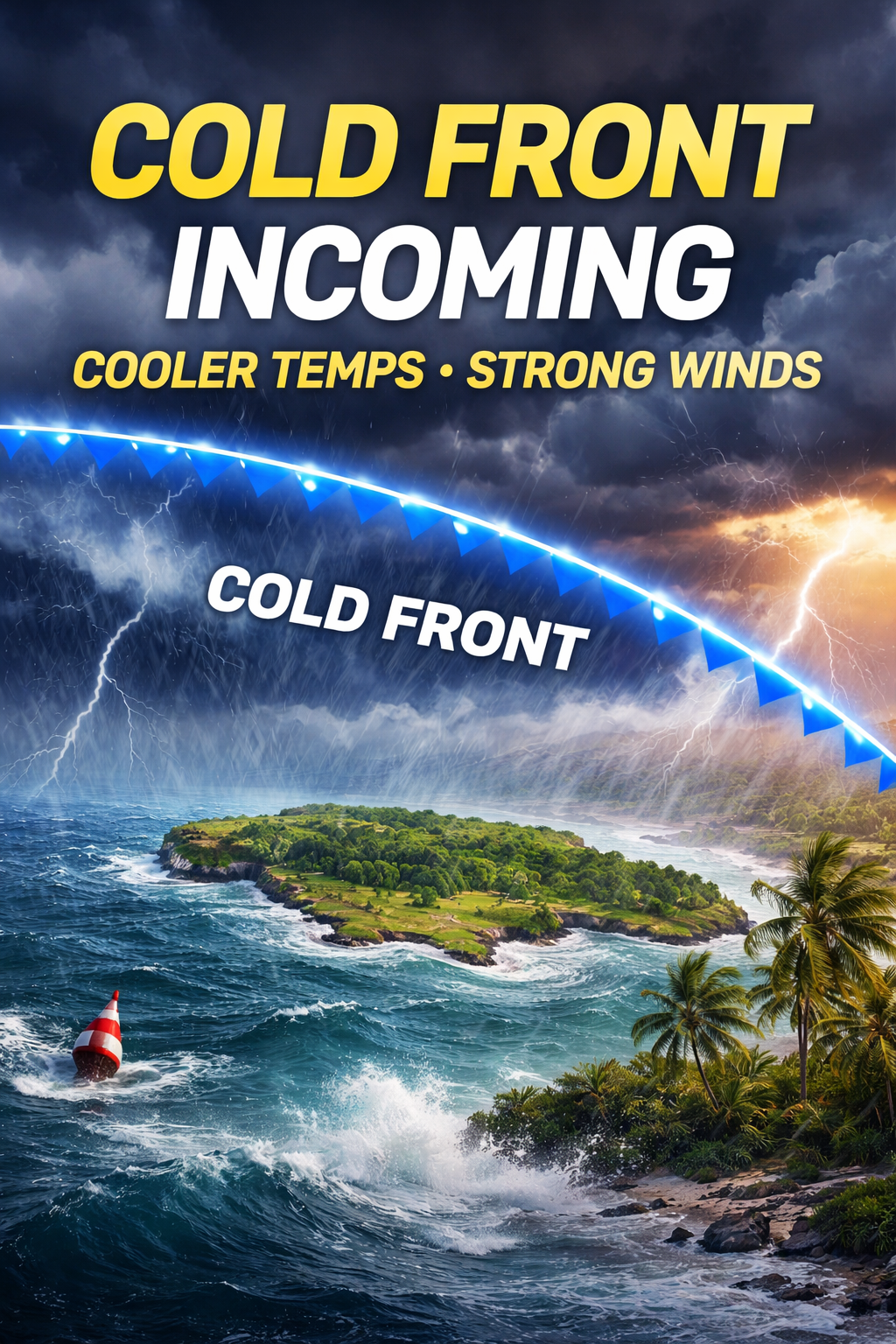 Unsettled Weather Ahead as Trough and Cold Front Set to Affect Jamaica